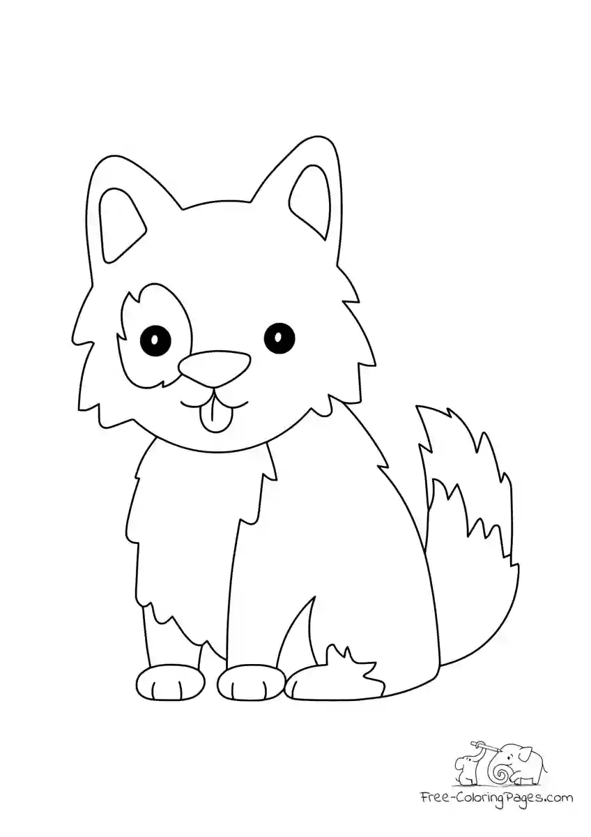 Ausmalbild Dog