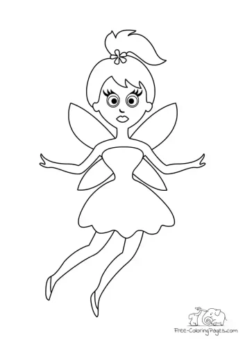 Ausmalbild Fairy