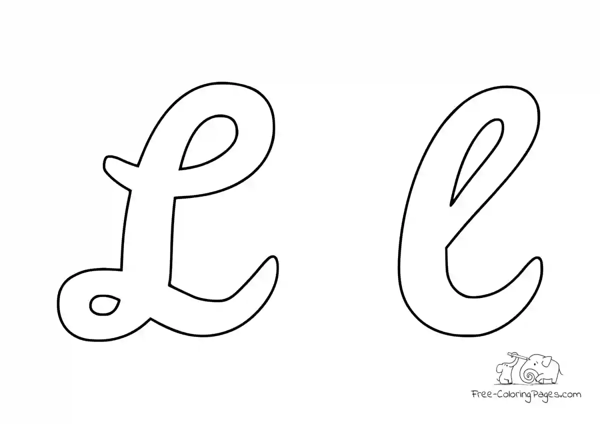 Coloring Page Letter Capital And Small L Free Coloring Pages