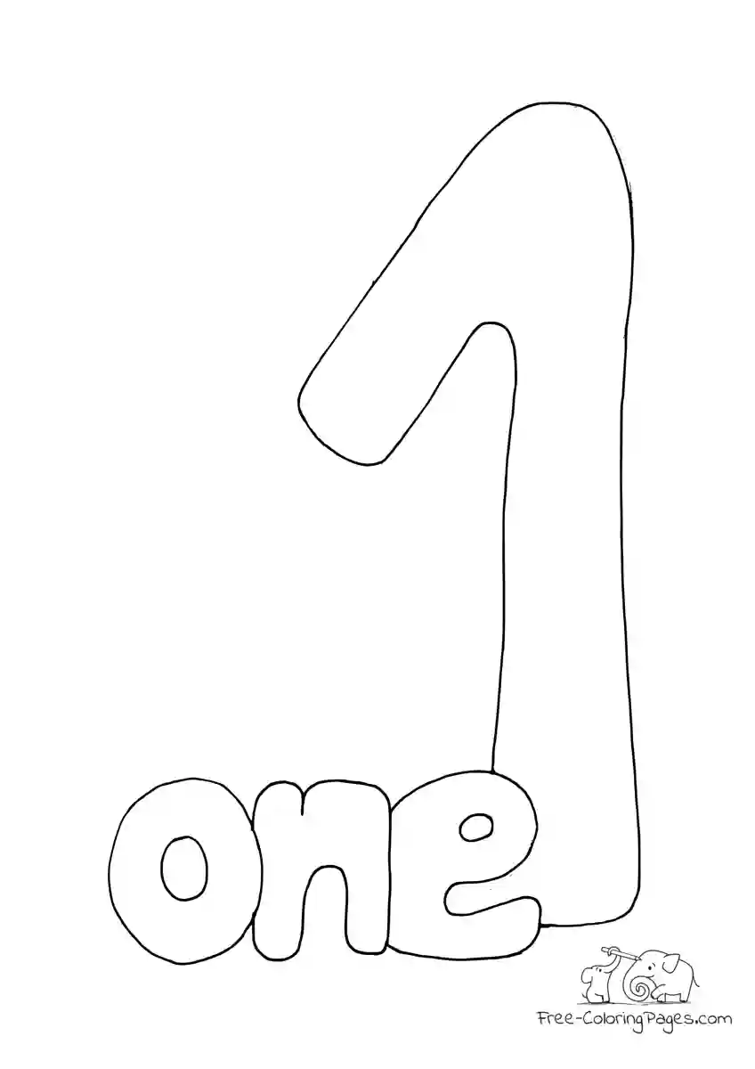 Coloring Page Number 1