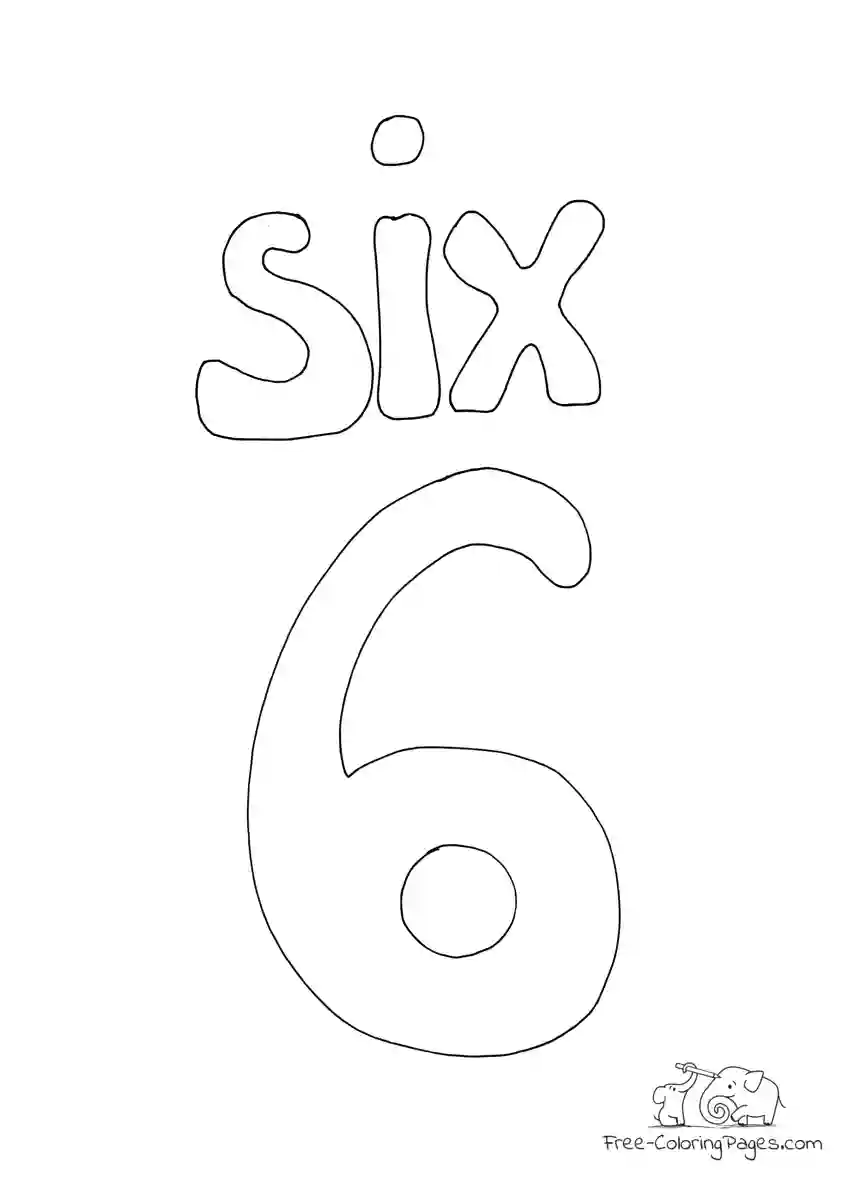Coloring Page Number 6