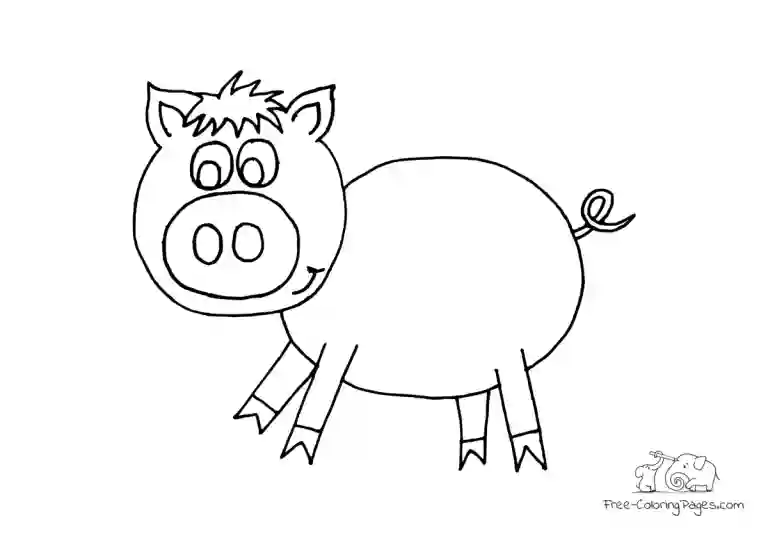 Pig Nose Coloring Page Coloring Pages