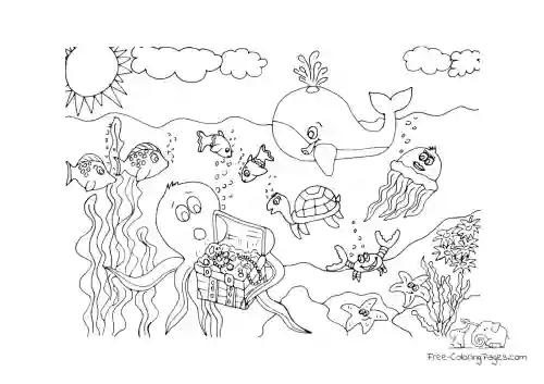 Cute Animal Coloring Pages Com with simple drawing